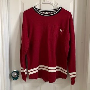 Varsity style crewneck from PINK